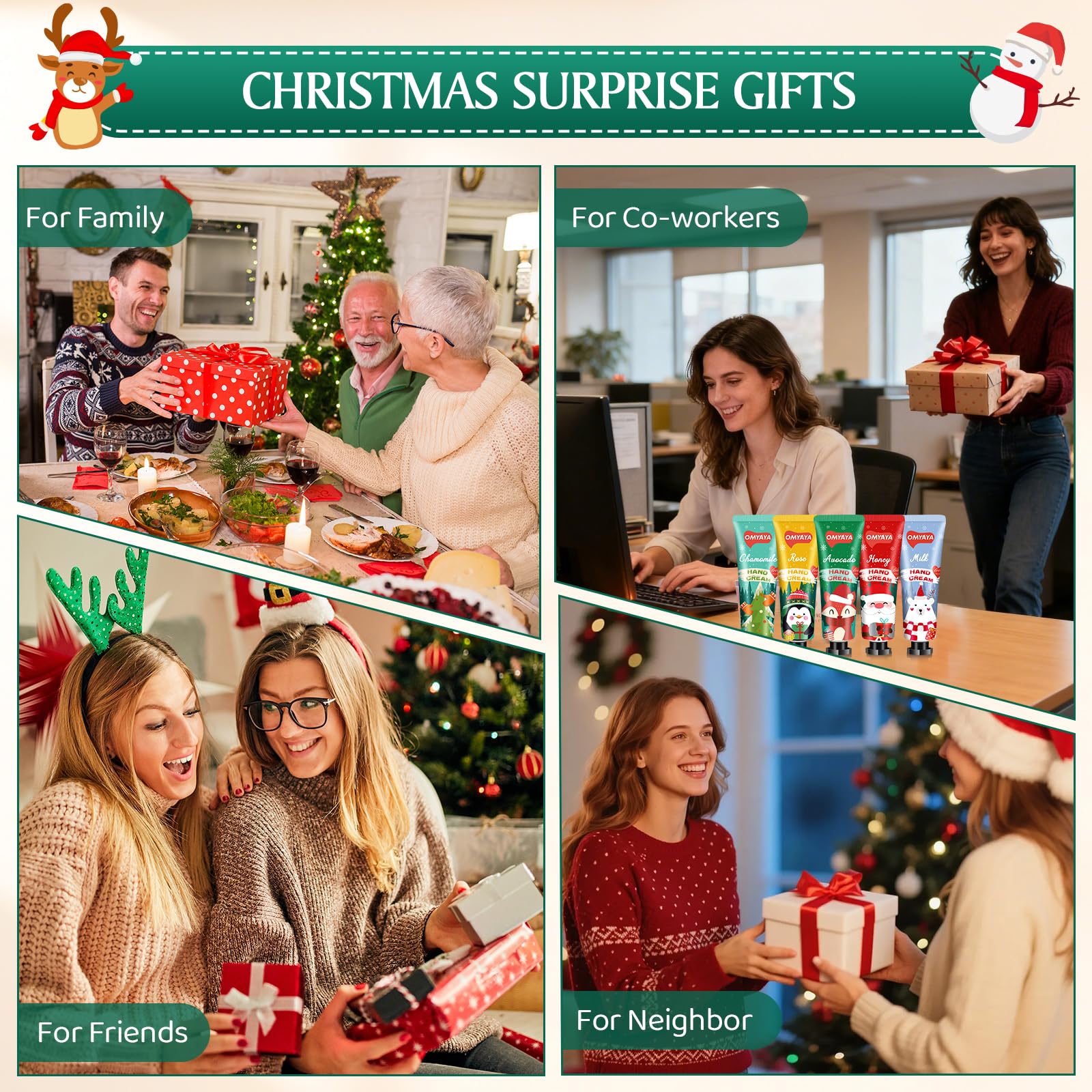 SUPERSUN 100 Pack Hand Cream Gifts – 20ml Travel Size, 5 Scents, Stocking Stuffers