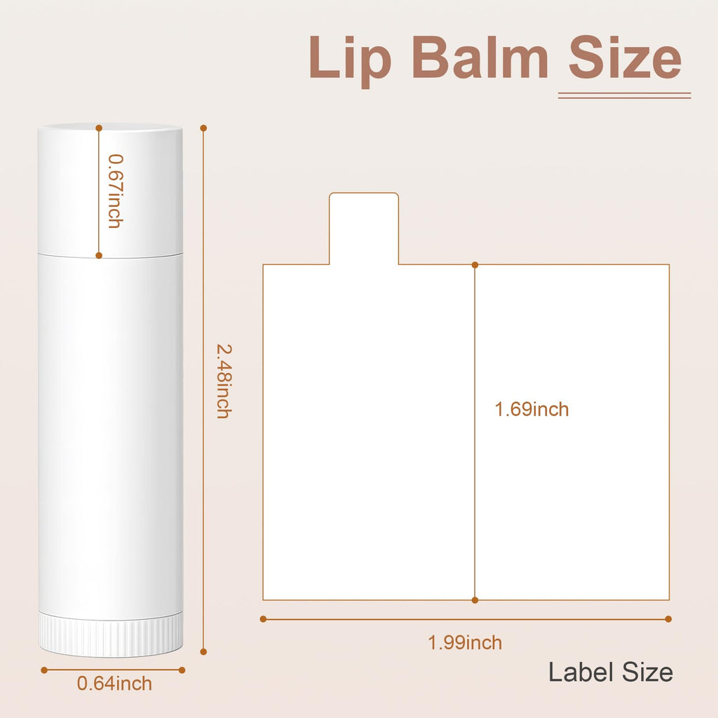 SUPERSUN Lip Balm Bulk 50 Pack – Unlabeled Tubes, 5 Flavors, Gift & Event Favors