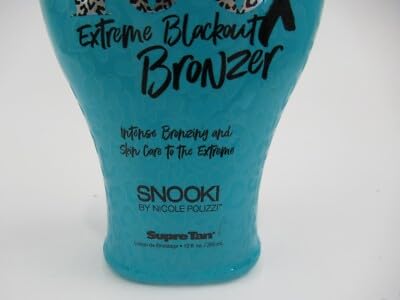 Supre Snooki 100x Extreme Blackout Bronzer 12oz – MegaDark Instant Color & Tattoo Shield