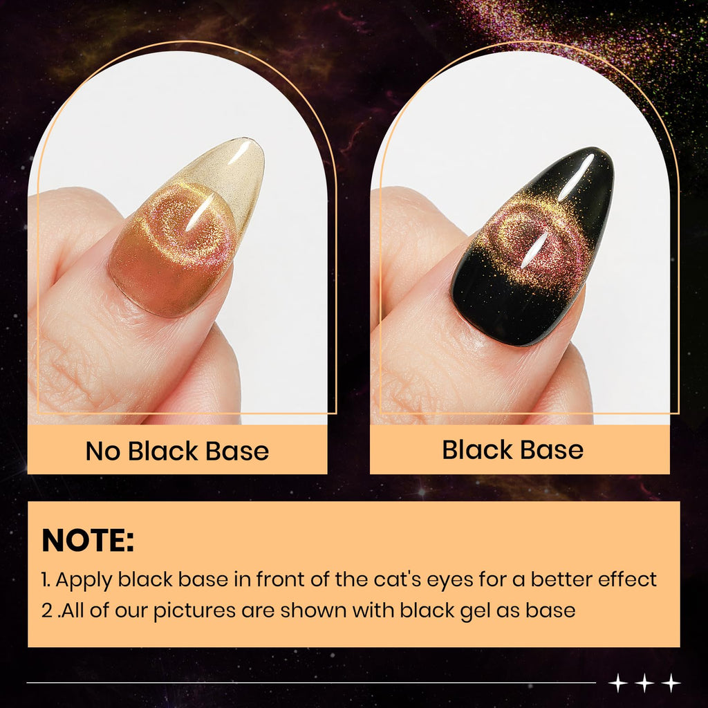SUPWEE Cat Eye Gel Polish Kit — 12 Magnetic Colors with Stick for Galaxy Cat Eye Nails