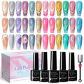 SUPWEE Cat Eye Gel Nail Polish Set – 12 Colors + Magnetic Stick, Galaxy Effect