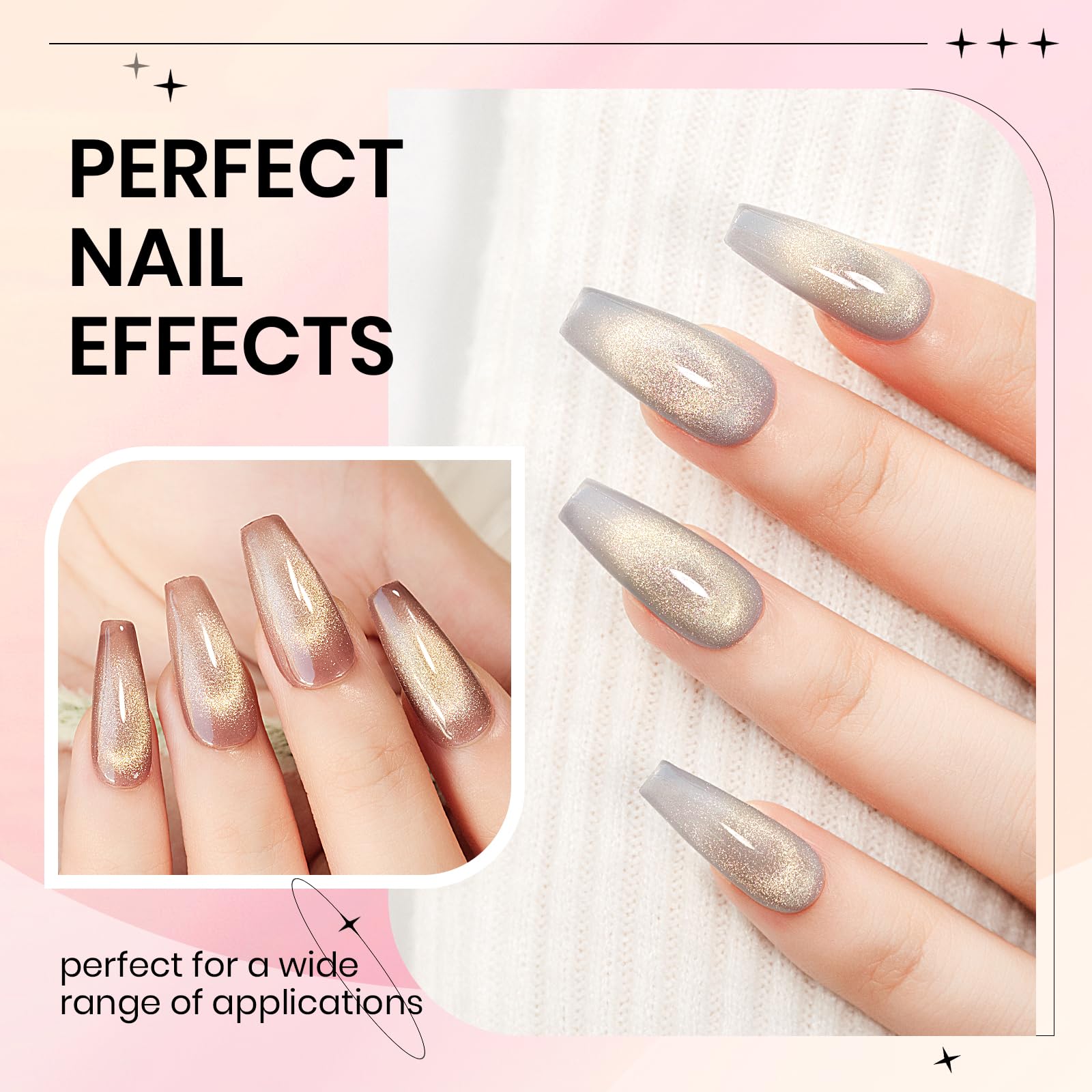 SUPWEE Cat Eye Gel Nail Polish Set — 12 Magnetic Colors + Magnetic Stick