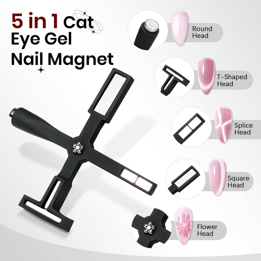 SUPWEE Cat Eye Magnet Kit – 4-Piece Nail Art Set for Cat Eye Gel Polish