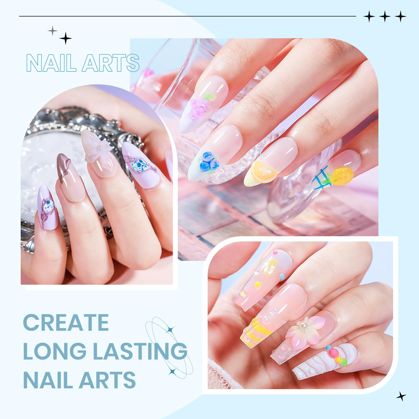 SUPWEE Sculpting Gel Kit – 3D Nail Art Builder Gel for Extensions