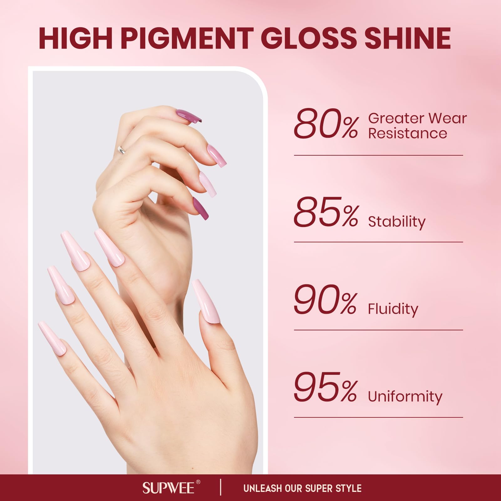 SUPWEE Nude Nail Polish Set – 6 Quick-Dry Neutral Colors for Elegant Manicures