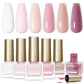 SUPWEE Nude Nail Polish Set – 6 Quick-Dry Neutral Colors for Elegant Manicures