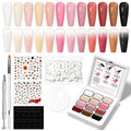 SUPWEE Ombre Gel Nail Polish Kit – 12-Color Gradient Set with Sponges & Tools