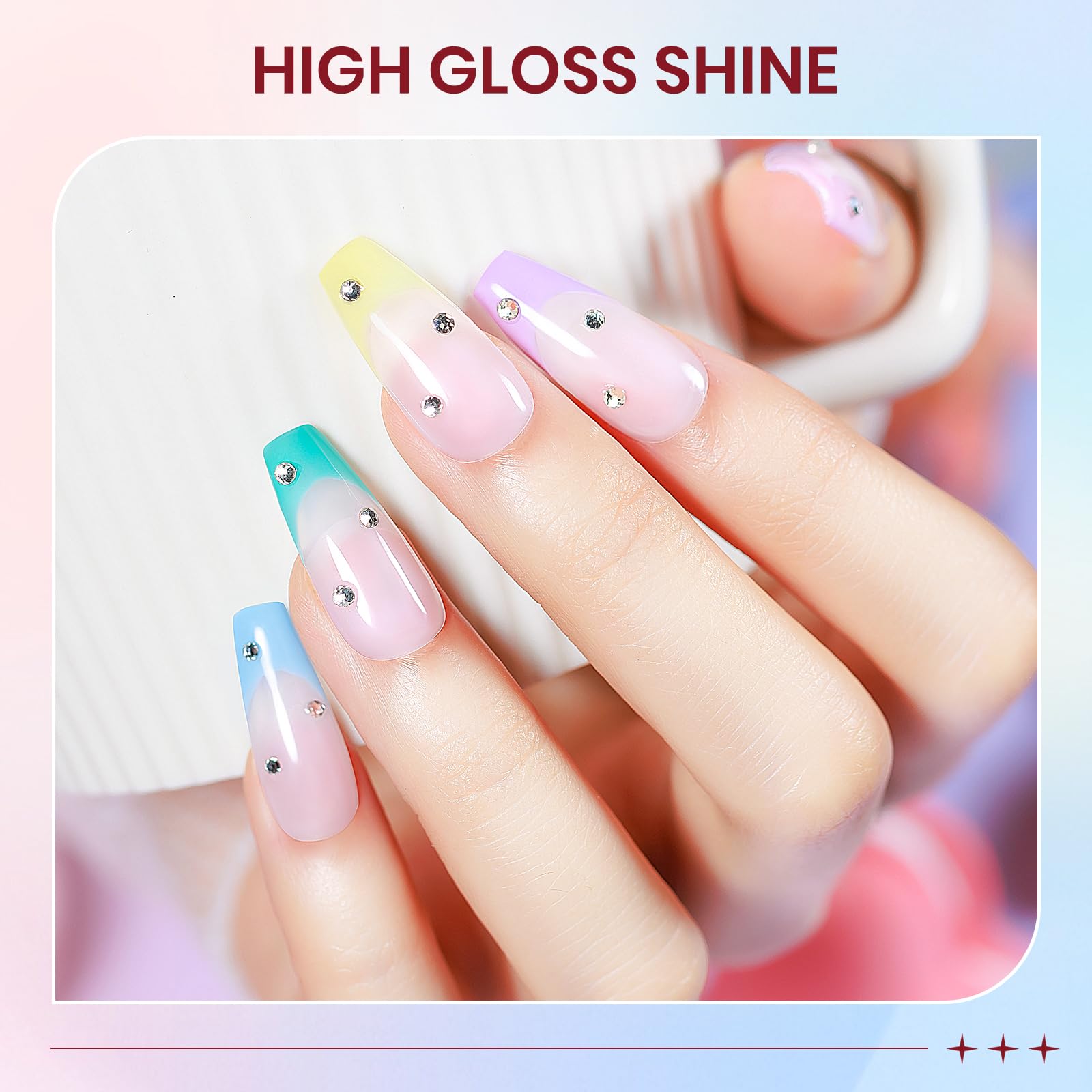 SUPWEE Pastel Nail Polish Set – Quick-Dry Macaron Shades (Pink, Yellow, Purple, Blue, Green)