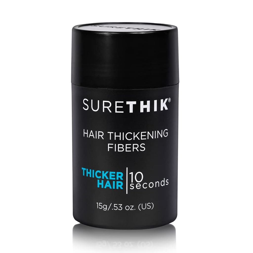 SURETHIK Hair Fibers 15g (Dark Brown) – Fuller, Natural-Looking Hair Coverage