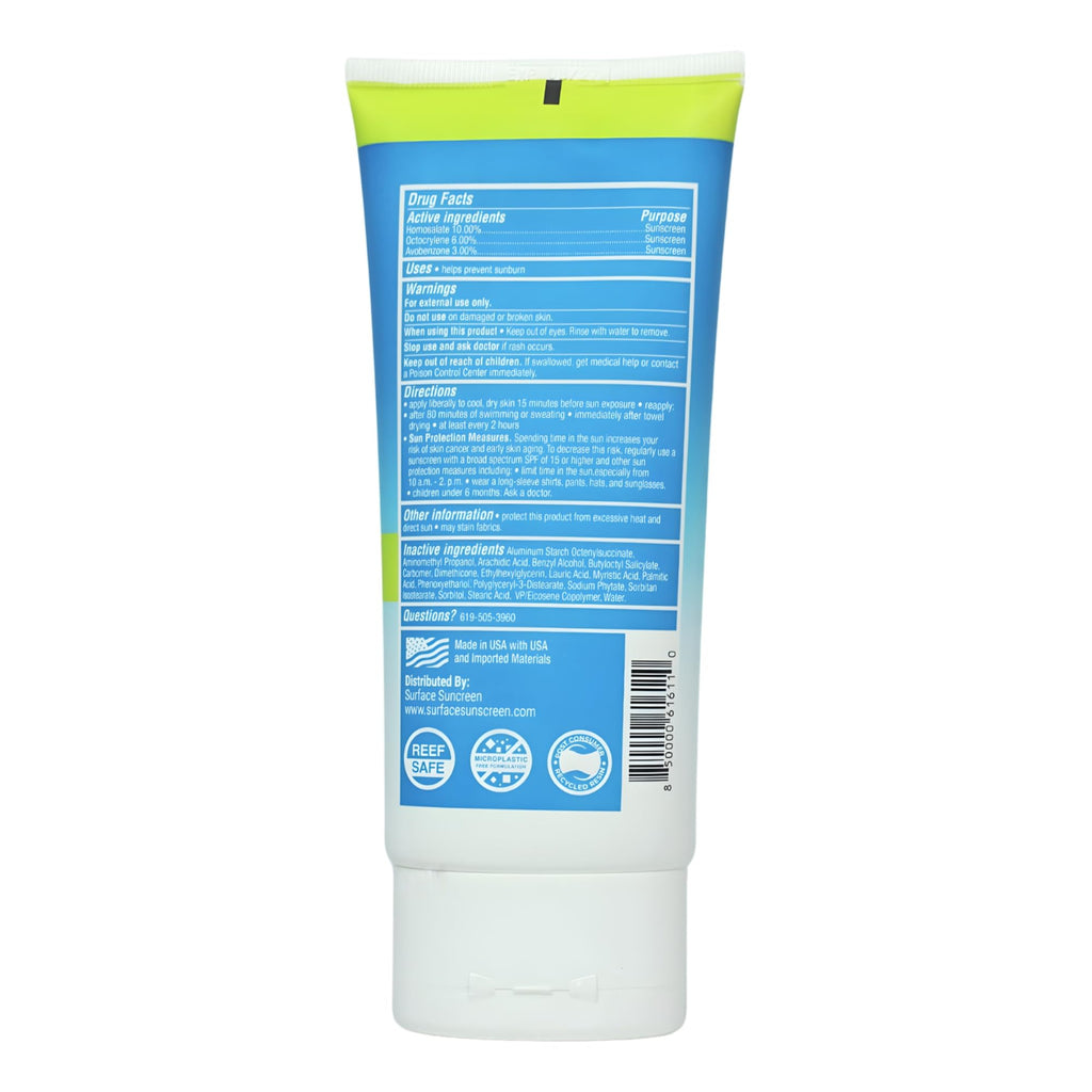 Surface Dry-Touch Lotion Sunscreen SPF 30 – Reef Safe, Ultra-Light, Fragrance Free