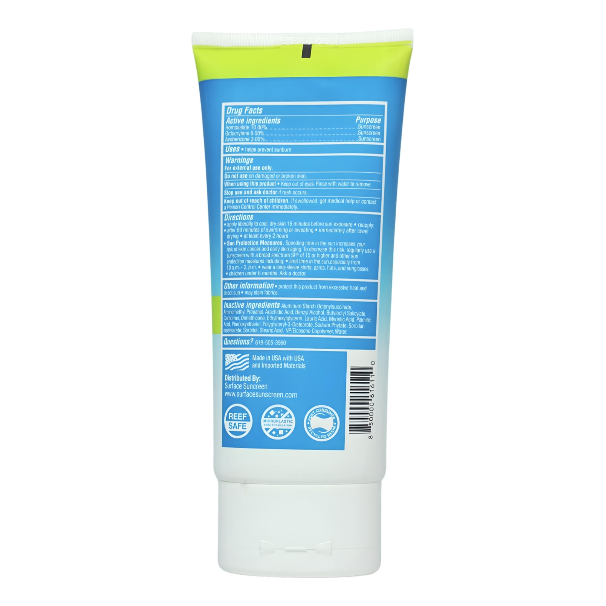 Surface Dry-Touch Lotion Sunscreen SPF 30 – Reef Safe, Ultra-Light, Fragrance Free