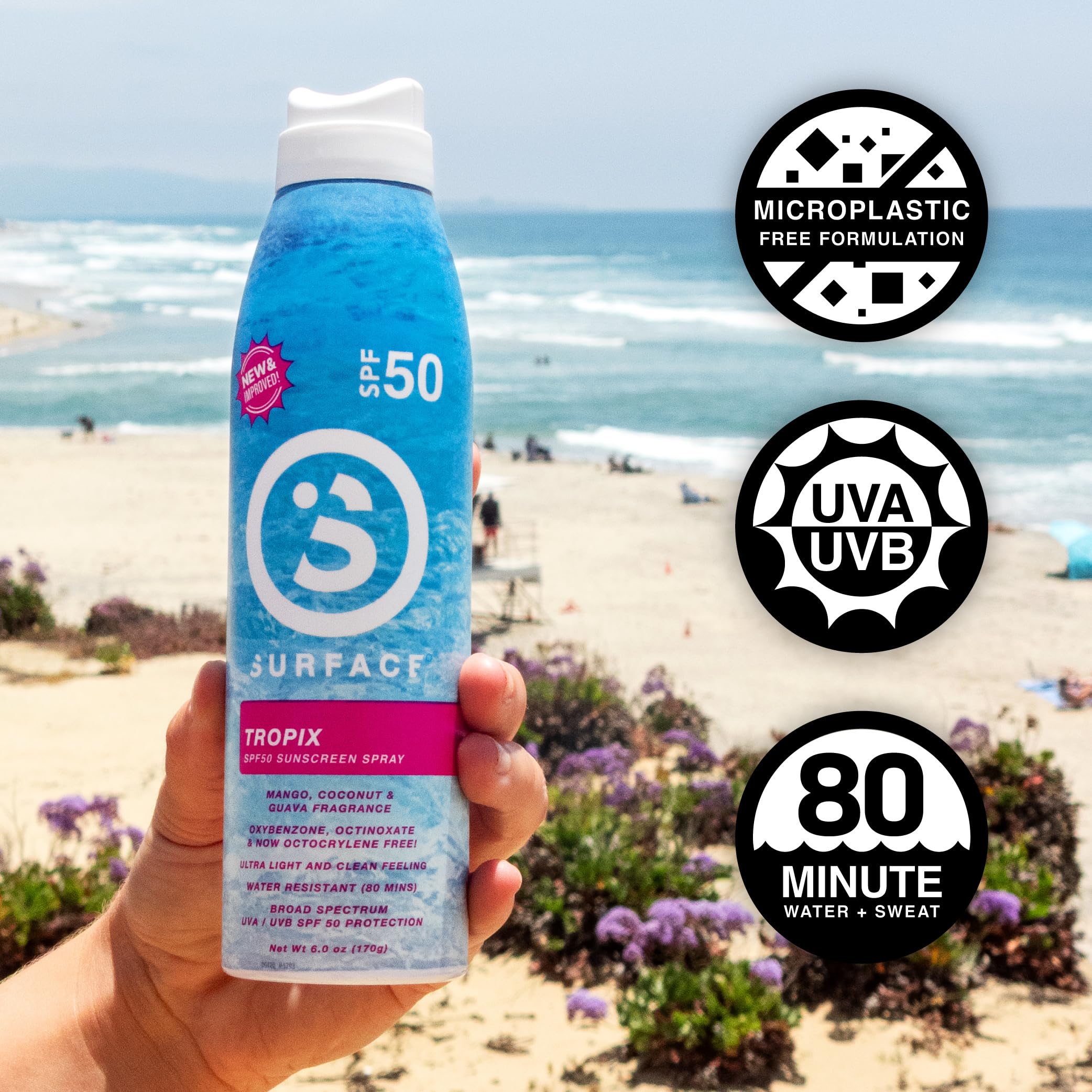 Surface Sun Systems SPF 50 Spray – Lightweight, Reef-Safe 6oz