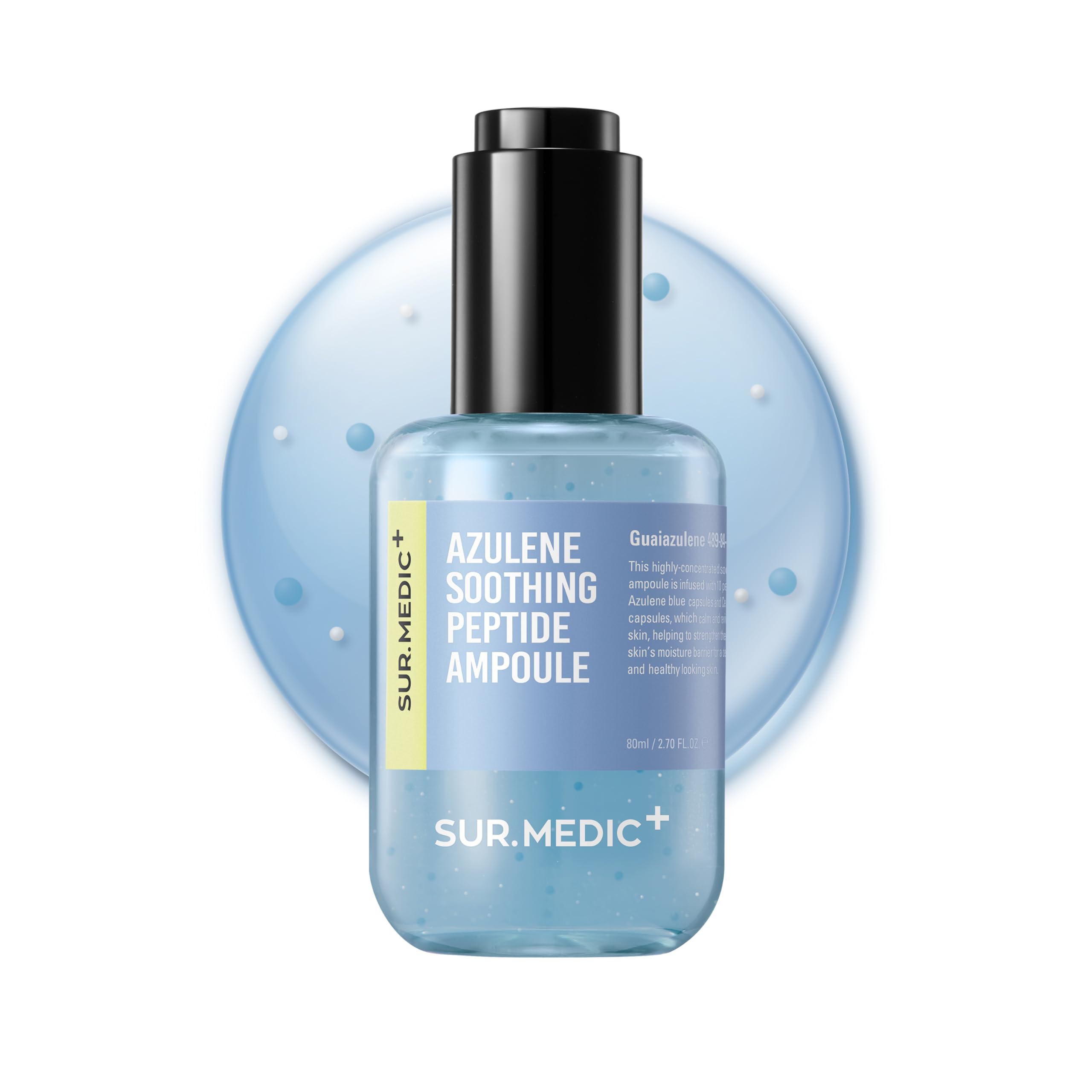 SUR.MEDIC+ AZULENE Moisturizing Soothing Ampoule | Hydrating Calming Facial Serum 80ml