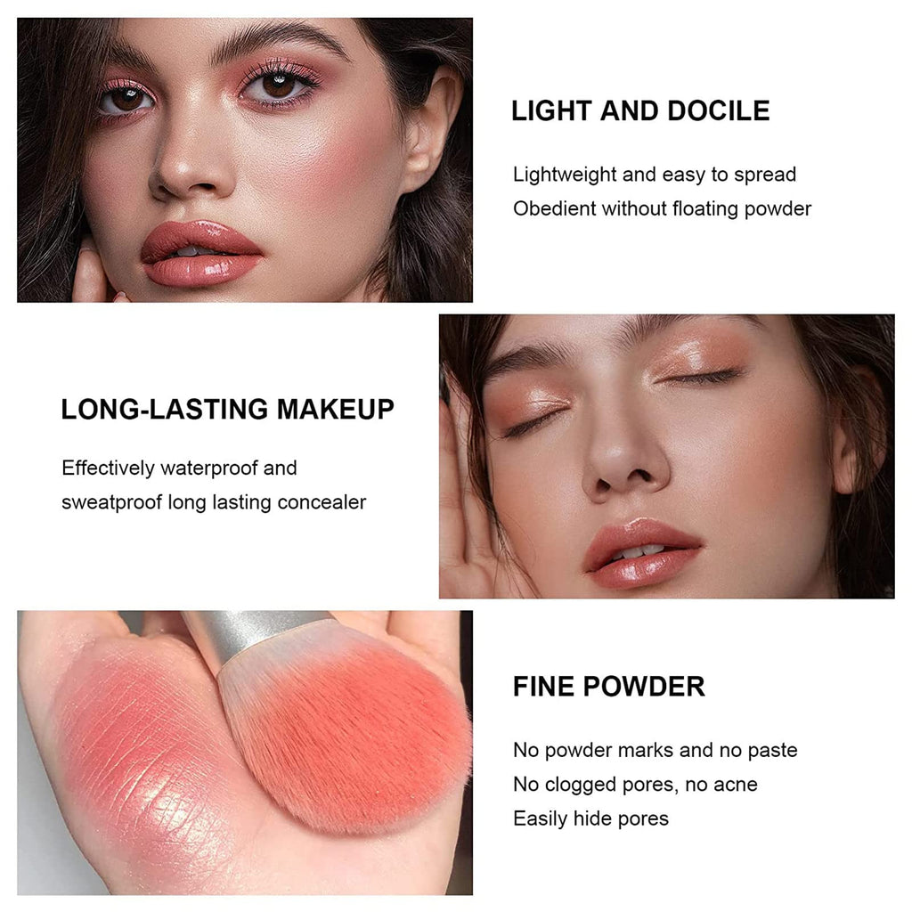 SURORAIN 12 Colors Blush Palette – Long-Wearing Matte Cream Blush for Cheeks & Eyes