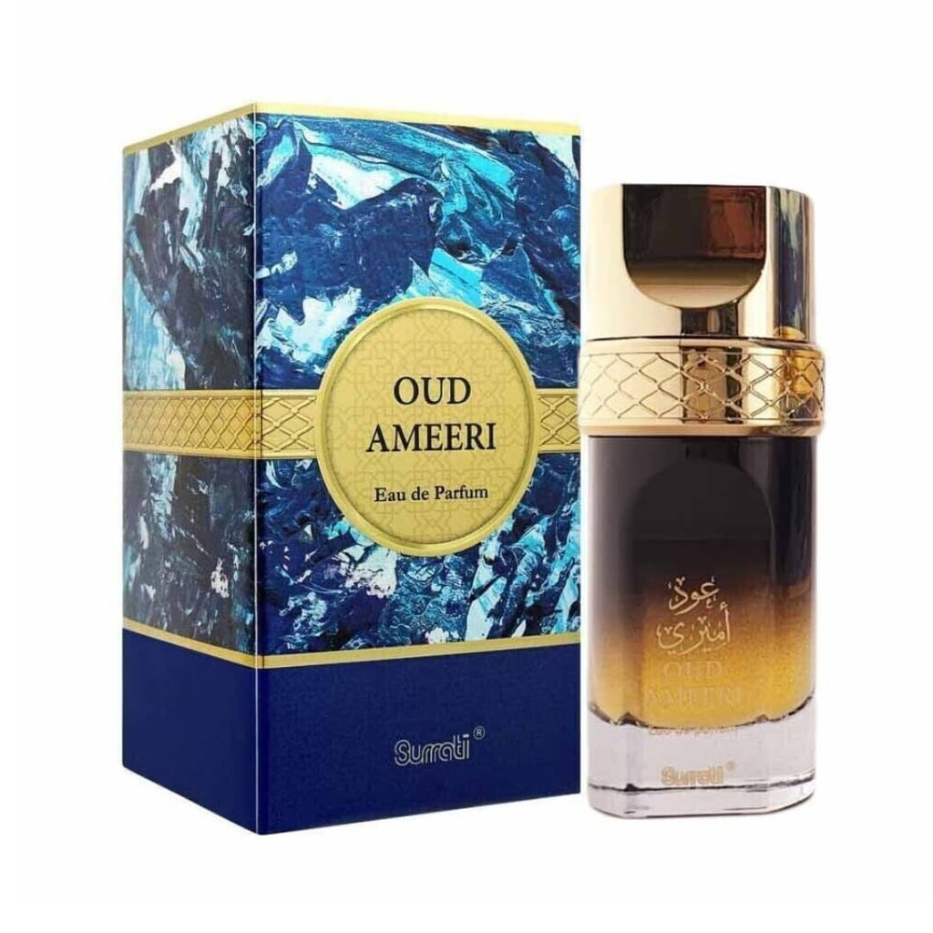 Surrati Oud Ameeri EDP for Women – Long-Lasting Woody, Harbaceous & Spicy Oud