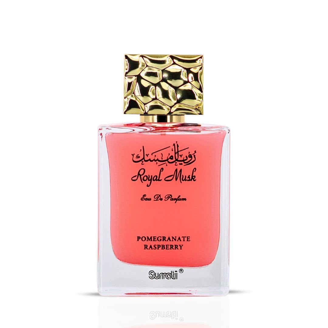Surrati Royal Musk Pomegranate Raspberry EDP for Women – 100 ml | Long-Lasting Arabian Perfume
