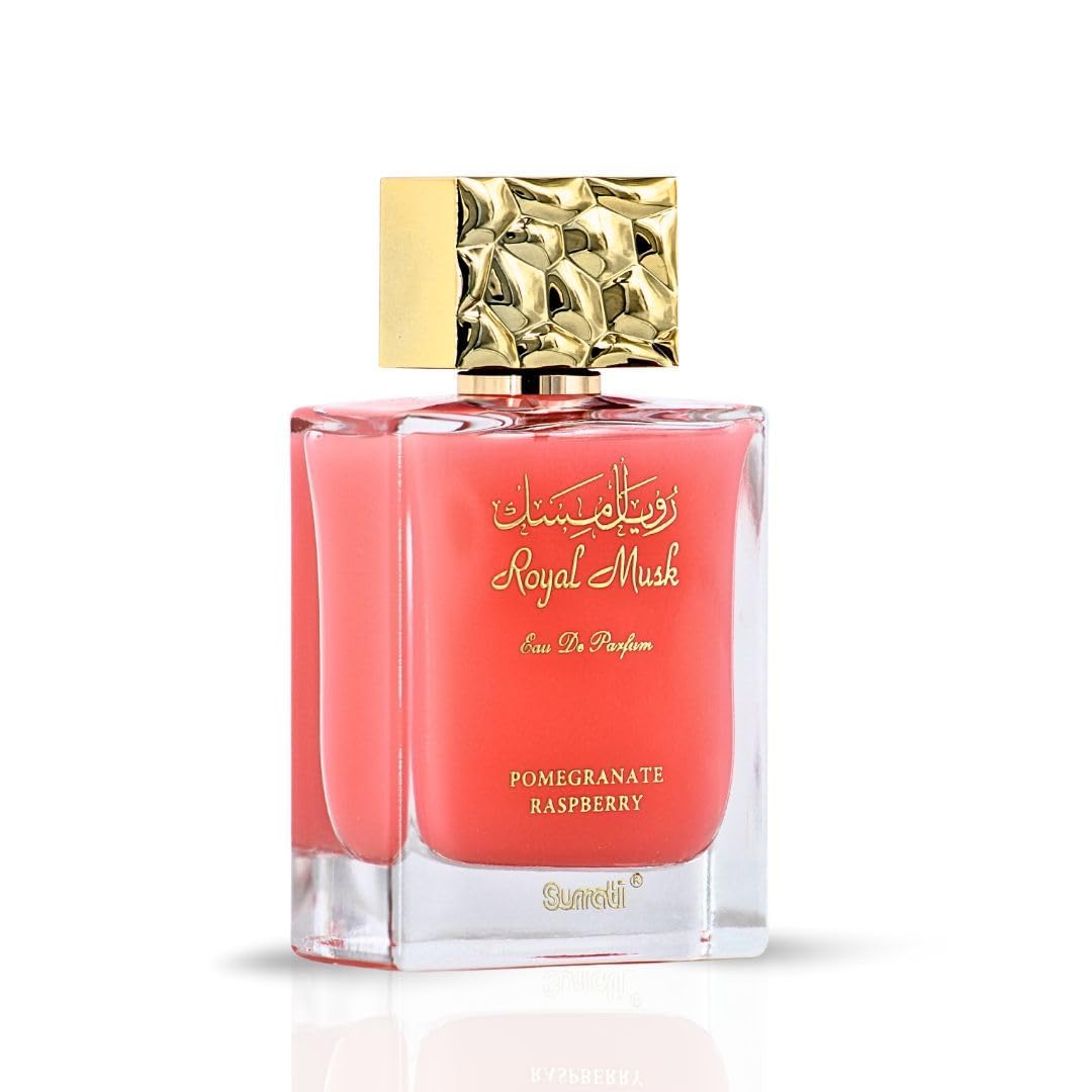 Surrati Royal Musk Pomegranate Raspberry EDP for Women – 100 ml | Long-Lasting Arabian Perfume