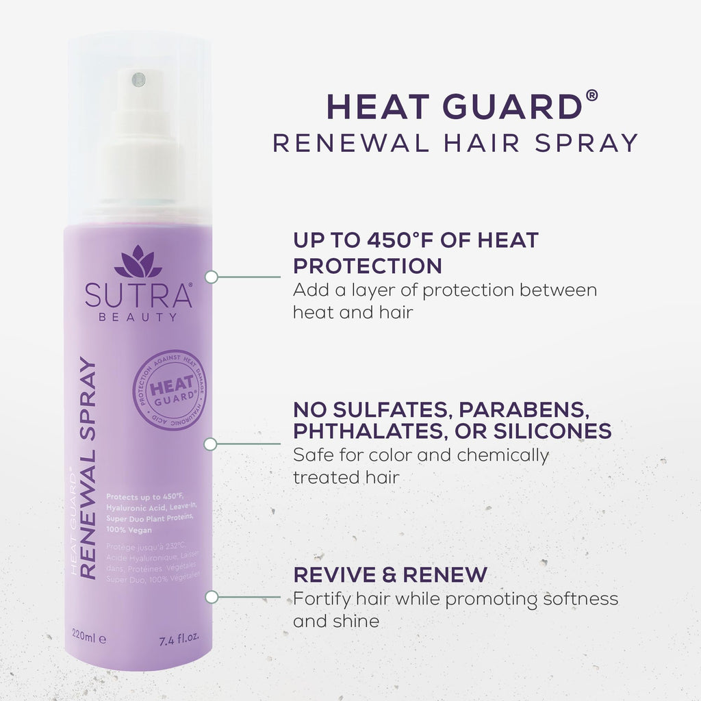 SUTRA Heat Guard Renewal Spray – Heat Protection, Hydration & Anti-Frizz