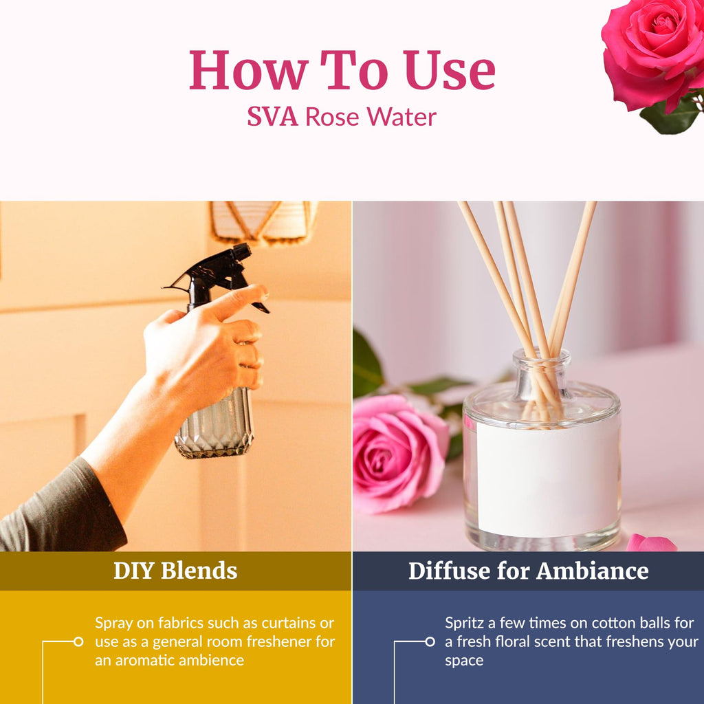 SVA Rose Water 32 oz by SVA ORGANICS | Hydrating Face Mist, Haircare & Aromatherapy