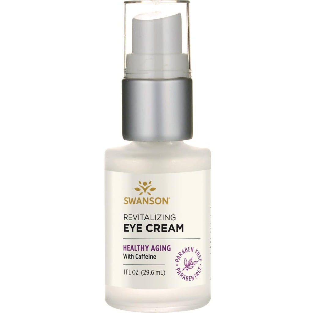 Swanson Revitalizing Eye Cream with Caffeine – Paraben-Free, 1 fl oz