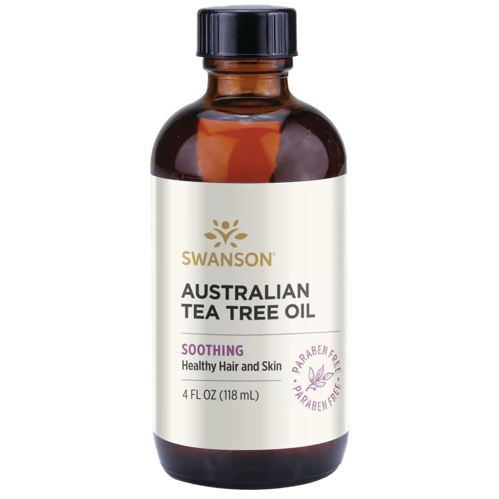Swanson Tea Tree Oil 4 fl oz (118 ml) – Pure Australian Melaleuca Oil for Topical Use