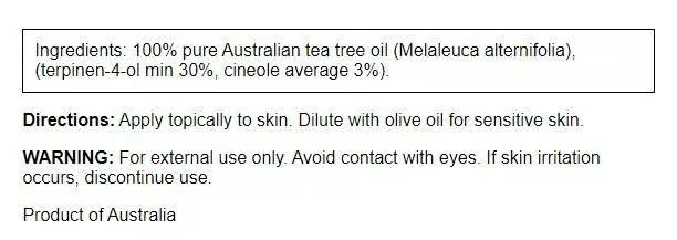 Swanson Tea Tree Oil 4 fl oz (118 ml) – Pure Australian Melaleuca Oil for Topical Use