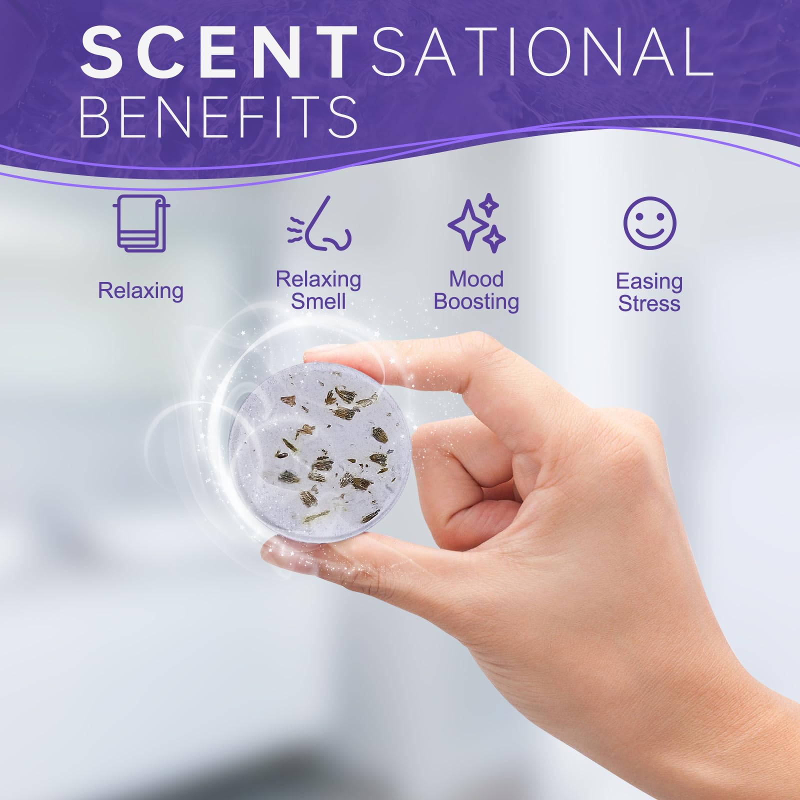 SWCANDY Lavender Shower Steamers – Aromatherapy 8-Pack for Travel, Relaxation & Home Spa