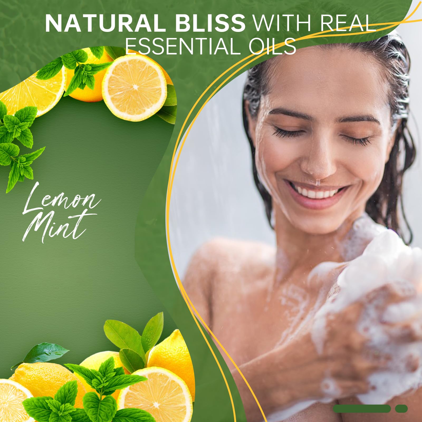 SWCANDY Shower Steamers Aromatherapy – Lemon Mint (8 pcs) Gift for Women