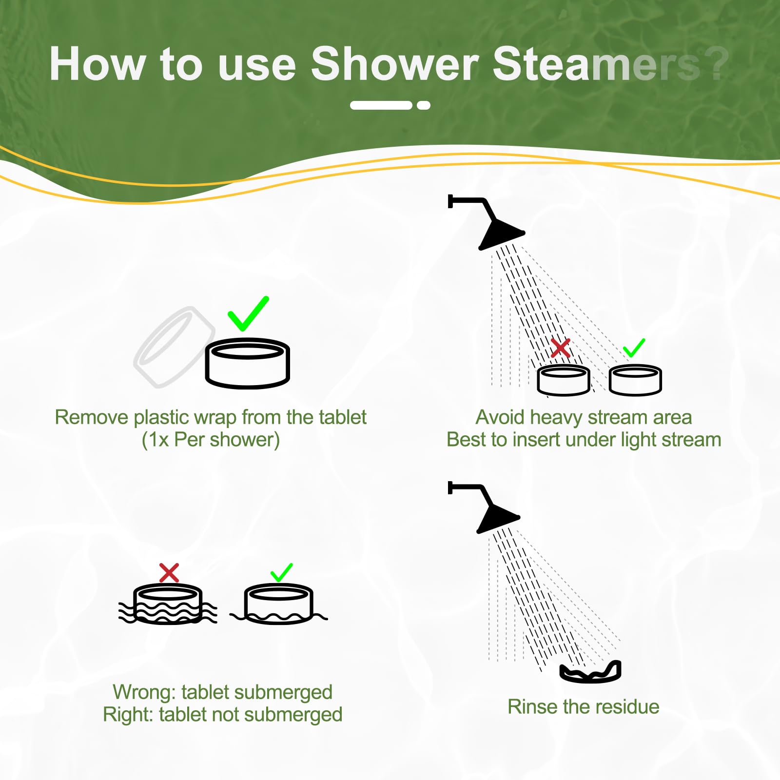 SWCANDY Shower Steamers Aromatherapy – Lemon Mint (8 pcs) Gift for Women