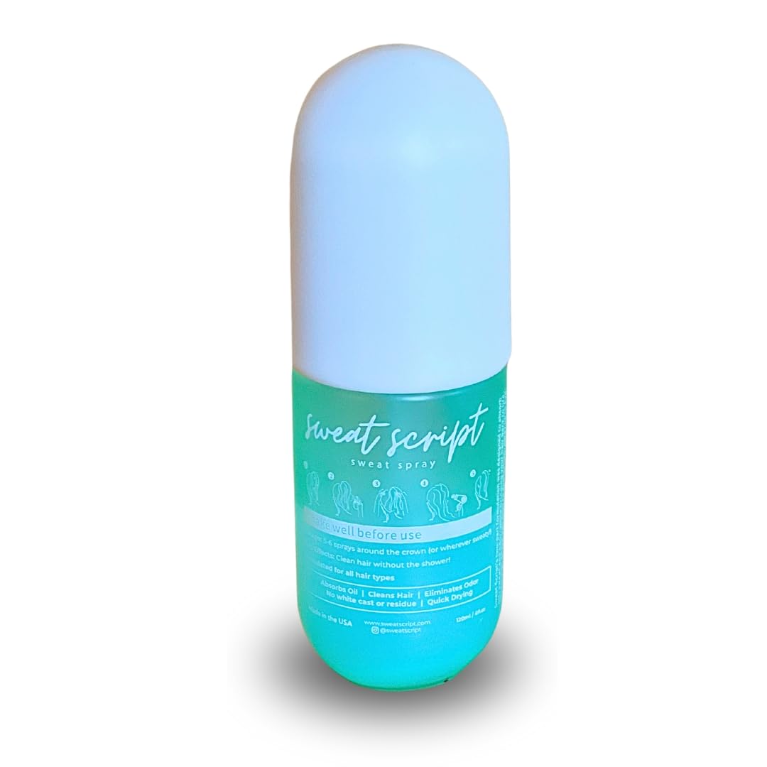 Sweat Script Non-Aerosol Waterless Shampoo – Absorb Oil & Sweat Between Washes