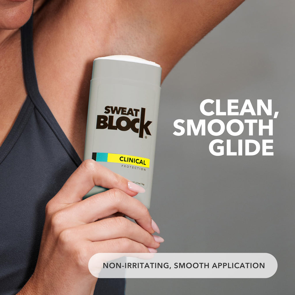 SweatBlock Clinical Strength Deodorant & Antiperspirant – Sandalwood & Amber, 2 Pack