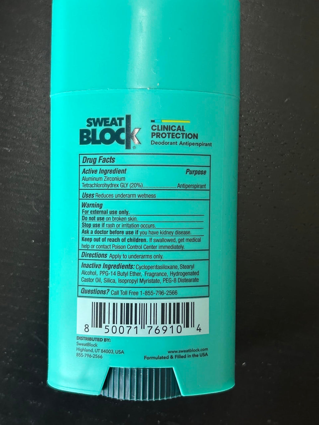 SweatBlock Deodorant Antiperspirant for Women & Men – 48 Hour Sweat & Odor Protection – Coastal Fresh