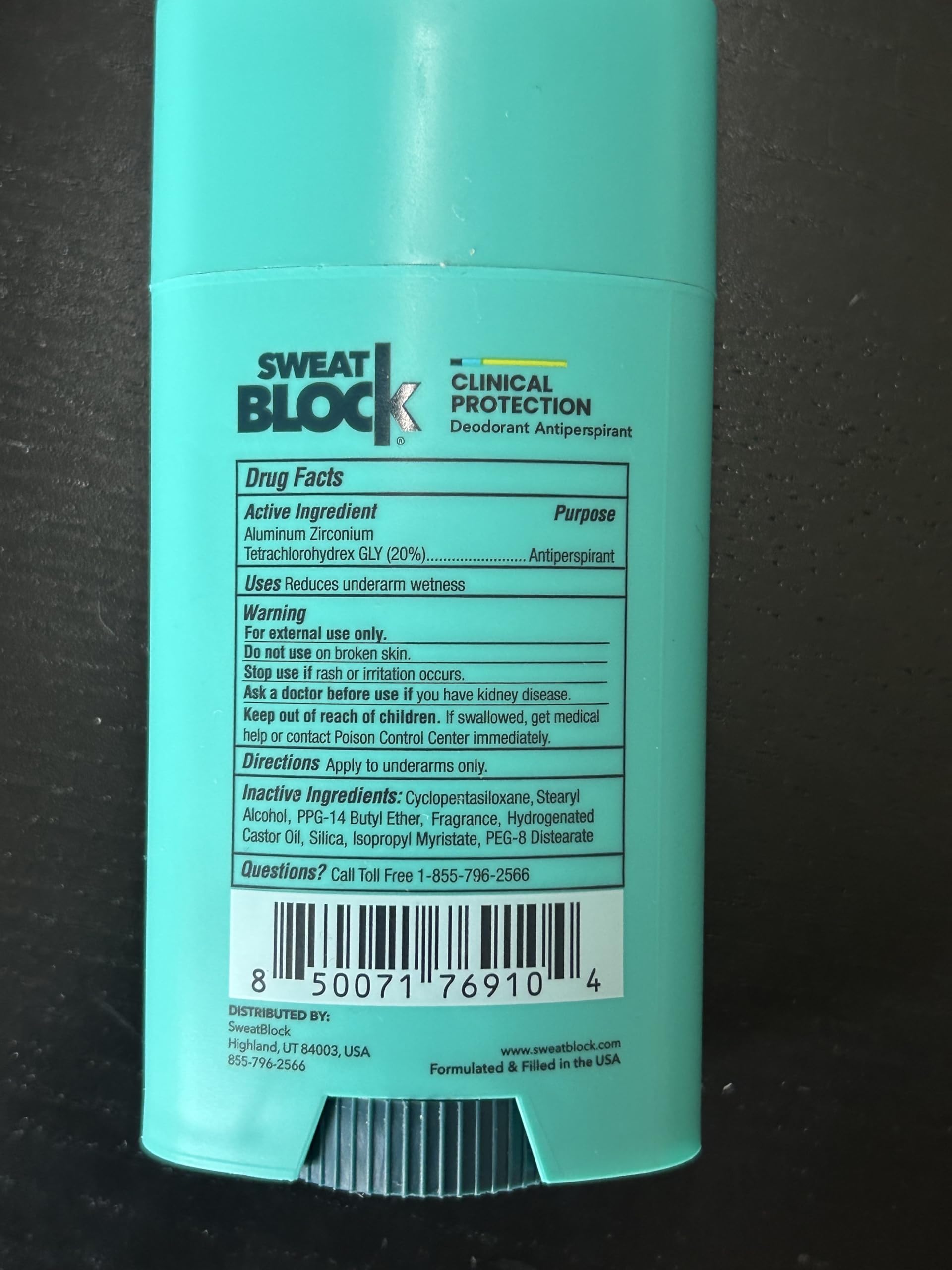 SweatBlock Deodorant Antiperspirant for Women & Men – 48 Hour Sweat & Odor Protection – Coastal Fresh