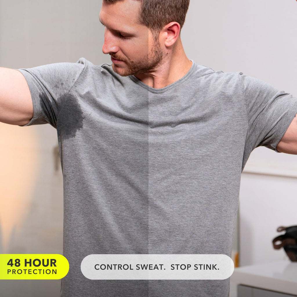 SweatBlock Clinical Strength Deodorant & Antiperspirant – Sandalwood & Amber, 48-Hour Protection