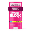 SweatBlock Clinical Strength Deodorant for Women – Coconut & Vanilla, 48-Hour Sweat & Odor Protection