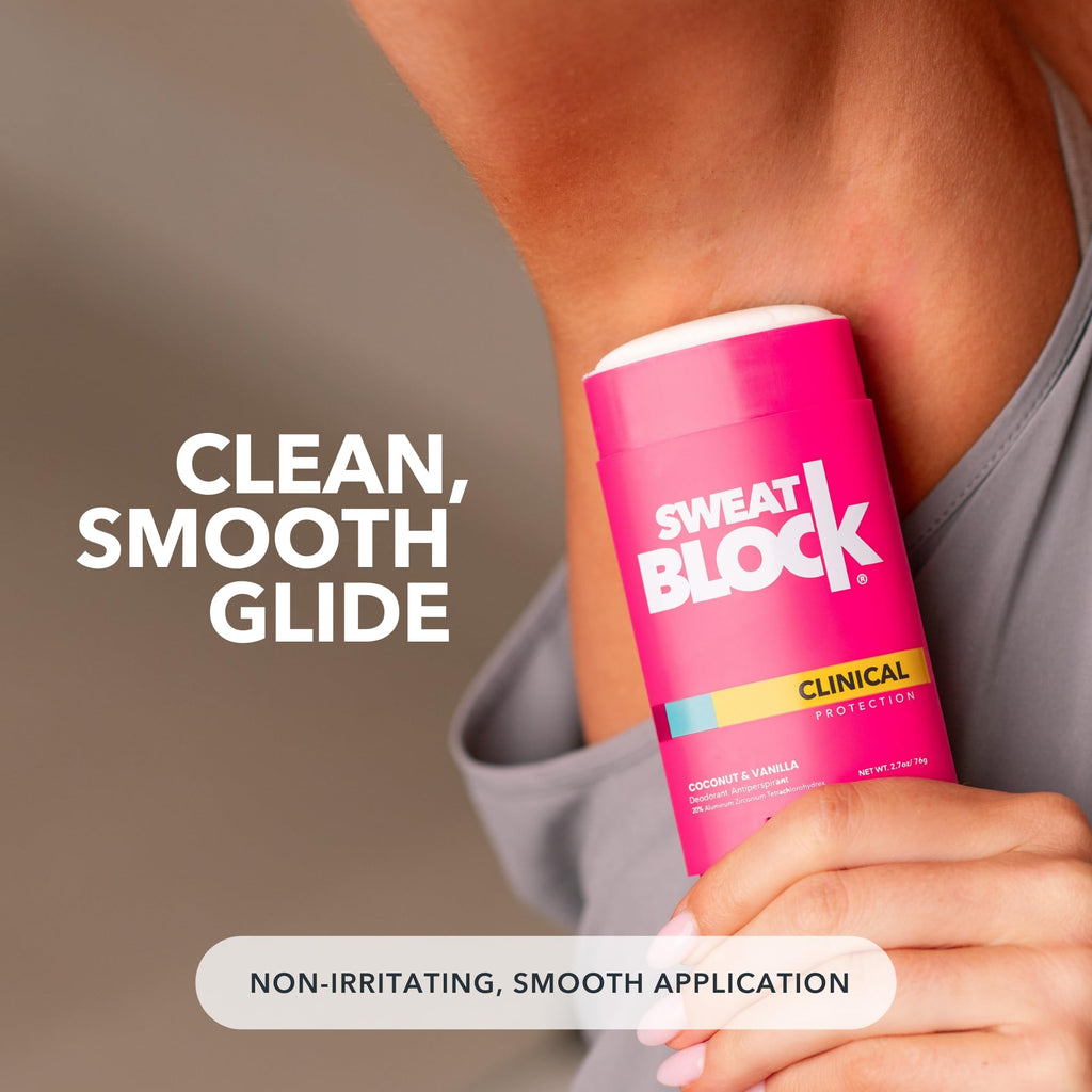 SweatBlock Clinical Strength Deodorant for Women – Coconut & Vanilla, 48-Hour Sweat & Odor Protection