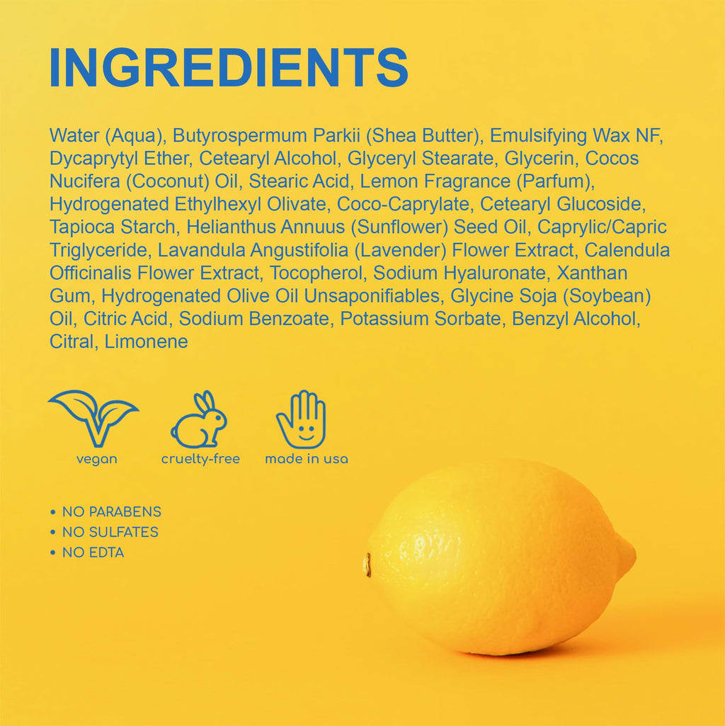 Swedish Dream Kalastyle Lemon Sea Salt Hand Cream – 3 fl oz, Organic, Vegan & Cruelty-Free