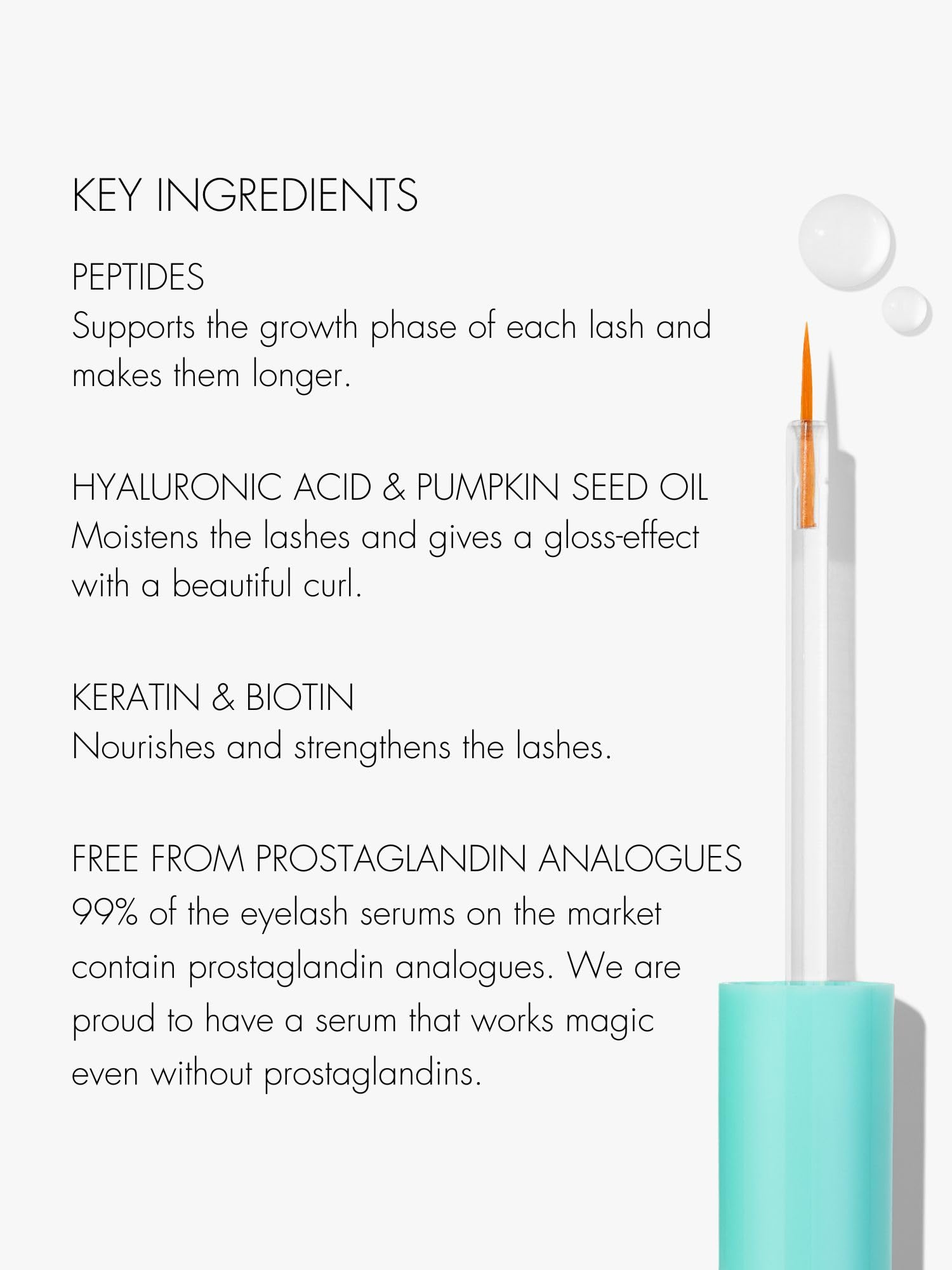 SWEED Eyelash Growth Serum – Prostaglandin-Free, Peptides & Biotin, Vegan & Cruelty-Free | 3 ml