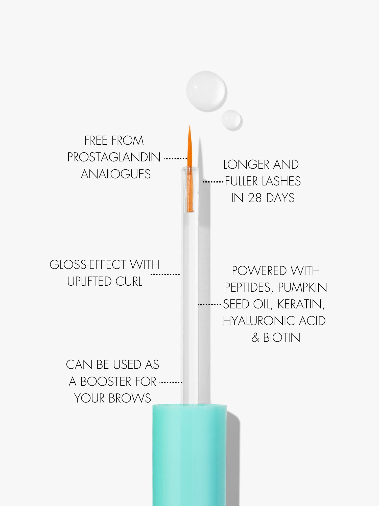SWEED Eyelash Growth Serum | Prostaglandin-Free, Peptides, Biotin, Pumpkin Seed Oil, Vegan & Cruelty-Free