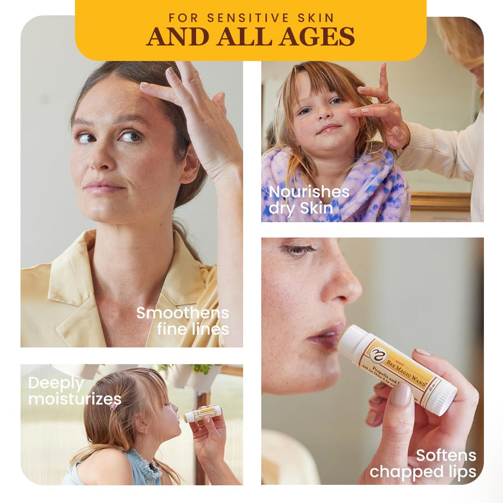 Sweet Bee Naturals Magic Wand – Organic Lip & Face Moisturizer (Pack of 2)