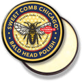 Sweet Comb Chicago Bald Head Polish – Men's Aftershave Polish & Bald Head Moisturizer (Travel Size 2 oz)