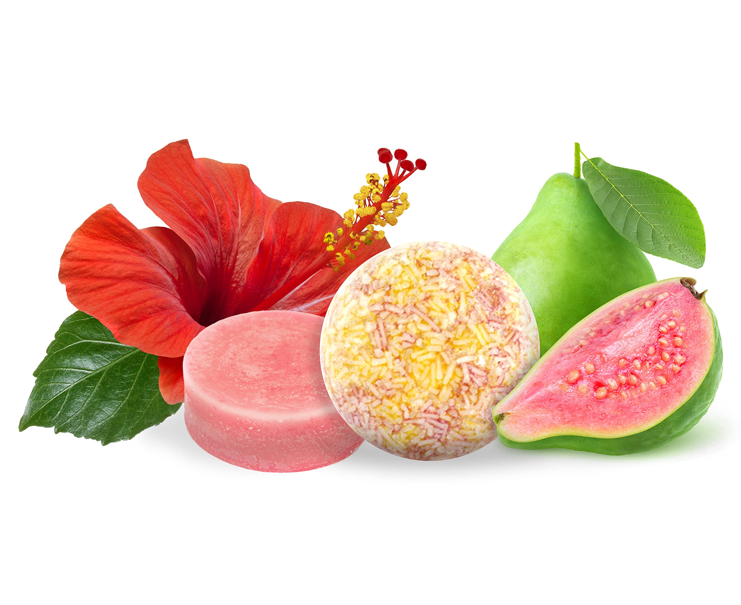 Sweet & Sassy 1 Shampoo Bar + 1 Conditioner Bar — Made in USA, SLS-Free, Plastic-Free, Color-Safe (Hawaiian Hibiscus)