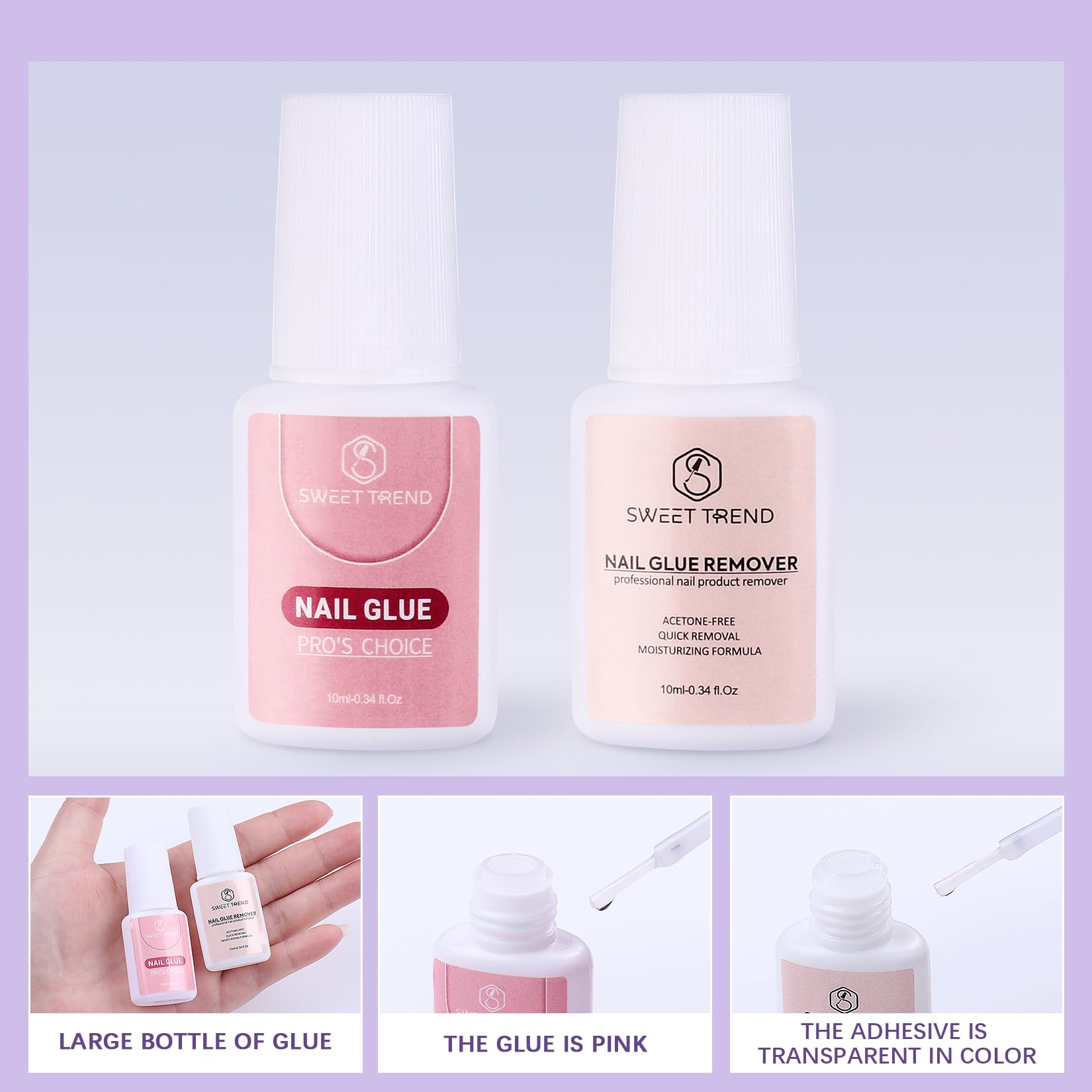 Sweet Trend Beginners Nail Kit Acrylic Set | All-in-One Starter for DIY Nail Art