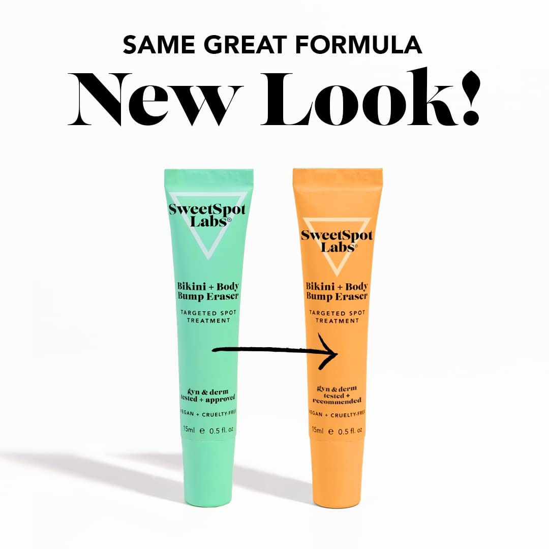SweetSpot Labs Bikini & Body Bump Eraser – Pack of 2 x 0.5oz | Niacinamide & Bentonite Clay