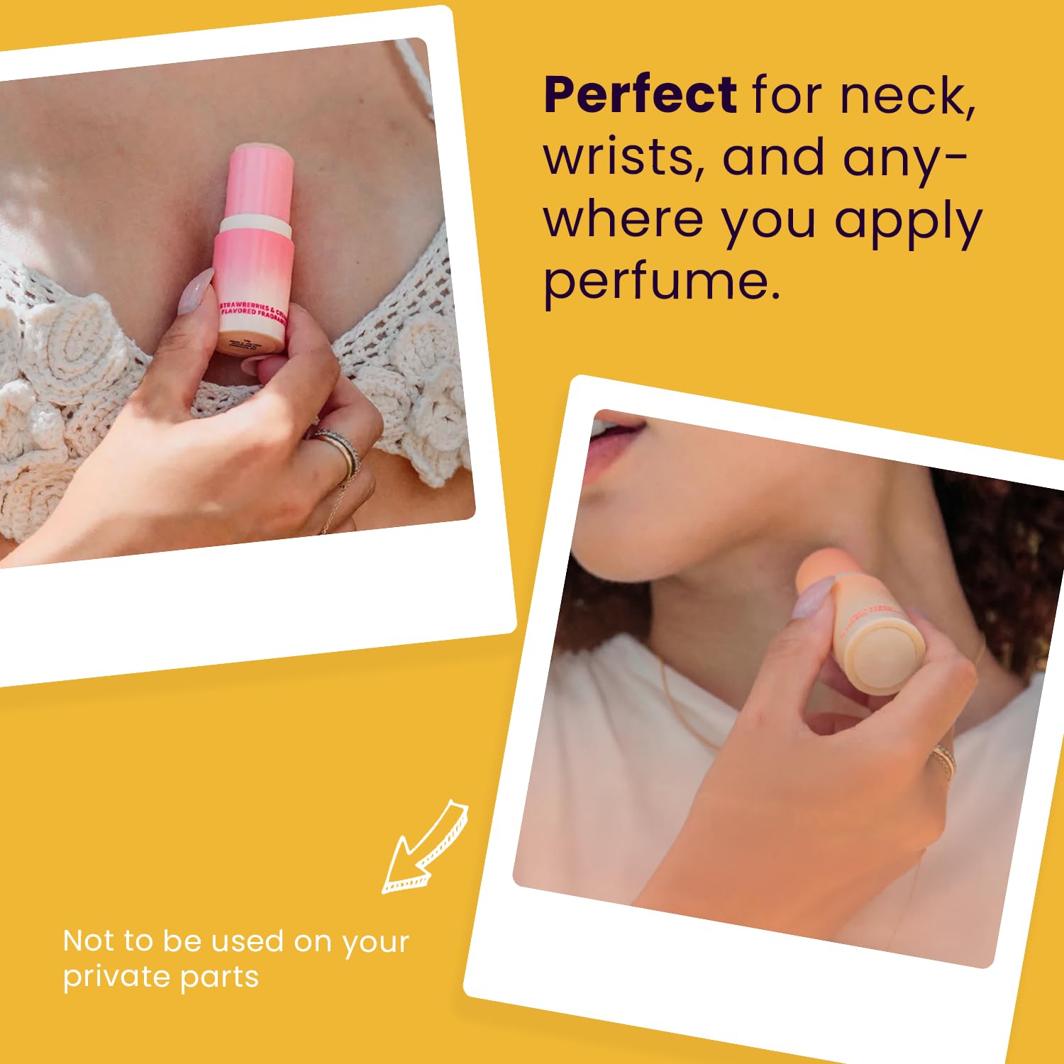 SweetSpot Mango Hibiscus Solid Perfume Stick | Portable, Long-Lasting Fragrance by Sweetums