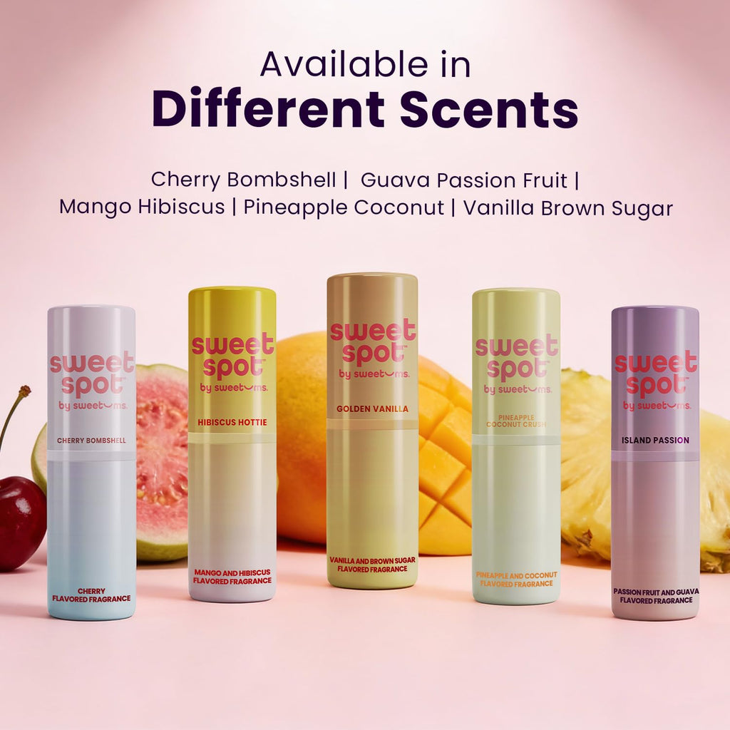 Sweetums SweetSpot Flavored Solid Perfume Stick – Pineapple Coconut, Travel-Ready, Long-Lasting