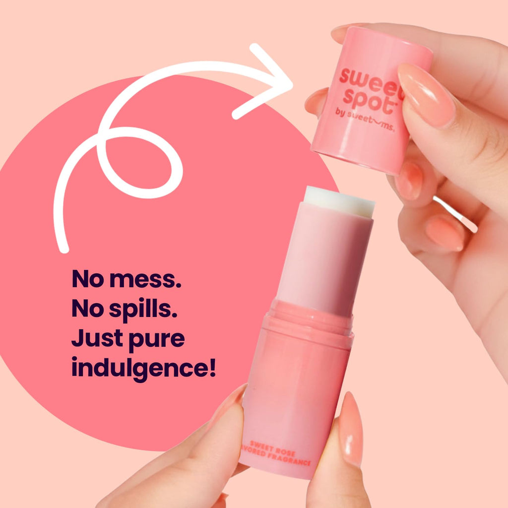 SweetSpot Flavored Solid Perfume Stick – Sweet Rose | Portable, Long-Lasting Fragrance