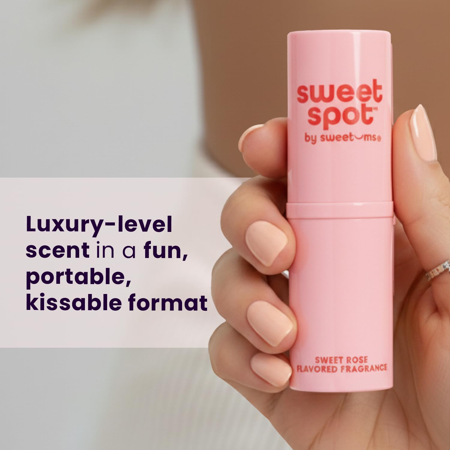 SweetSpot Flavored Solid Perfume Stick – Sweet Rose | Portable, Long-Lasting Fragrance