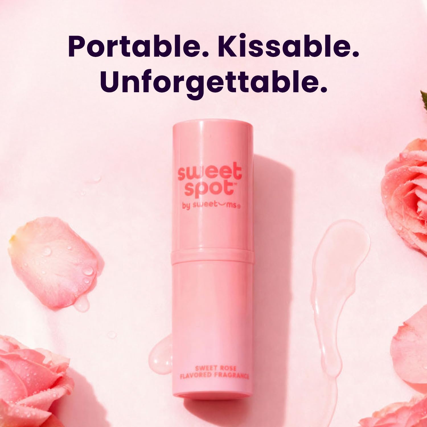 SweetSpot Flavored Solid Perfume Stick – Sweet Rose | Portable, Long-Lasting Fragrance