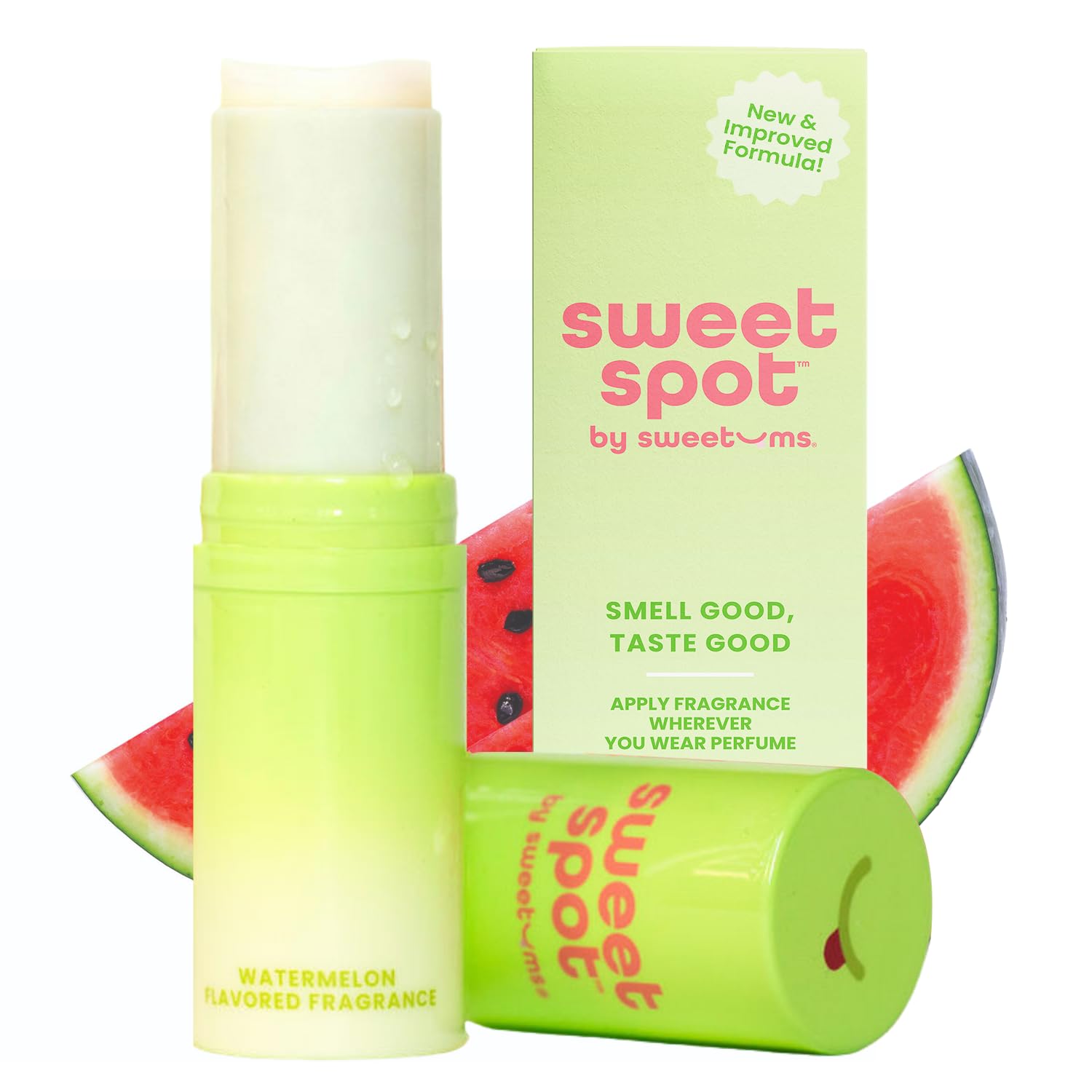 SweetSpot Watermelon Solid Perfume Stick – Travel-Friendly Fragrance by Sweetums